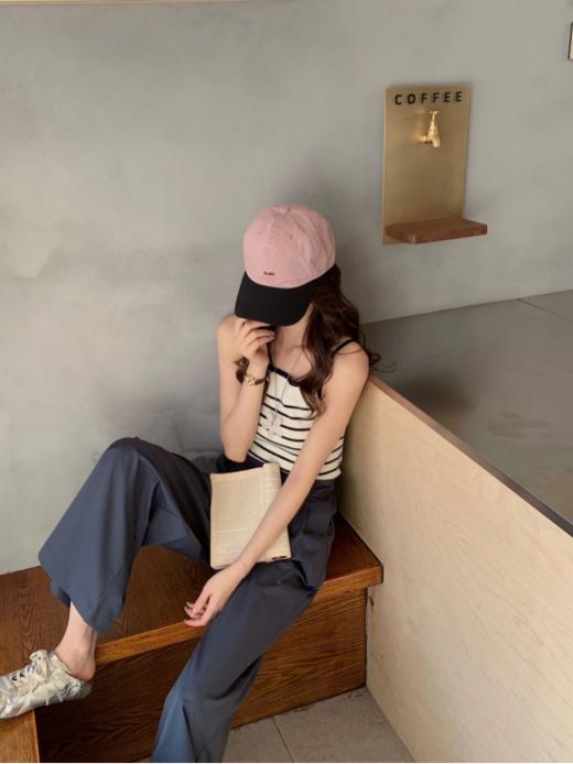 🎯这款【骆柒柒#880素雅流光•软糯阔腿裤】🥰采用温柔质感的面料，垂坠顺滑，轻盈飘逸。 ✔ 显瘦显高：高腰设计+宽松版型，🌿拉长腿部线条，随便搭都超有范！ 商品图3