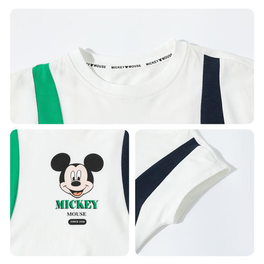 迪士尼2025夏季新款男童凉感短袖T恤透气短裤运动跑步篮球足球套装ZD2ET037 商品图5