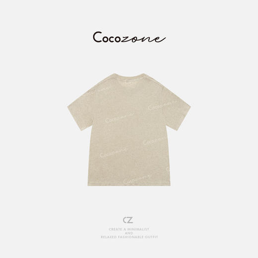 COCO ZONE 刘一一 夏季圆领短袖简约显瘦图案女式T恤 CD1A0681 商品图1