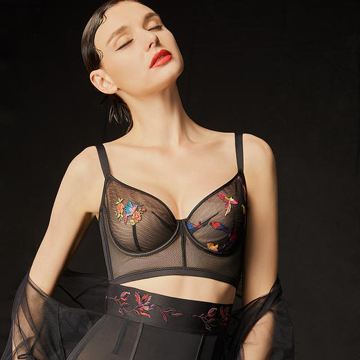 CB | 彩工 花儿与飞鸟薄杯轻塑中文胸 商品图0