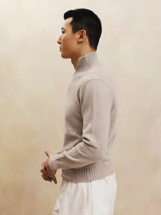 Fioroni 燕麦色长袖Polo 商品图1