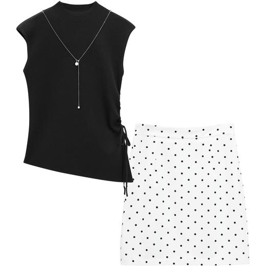 IEF/爱依服2025时尚套装夏季 法式名媛千金风百搭显瘦上下套裙N42464- 商品图4