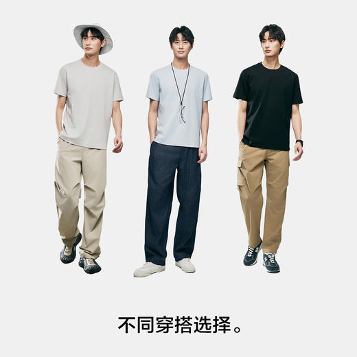 棉仓363801038-天丝醋酸合体短袖T恤 商品图4