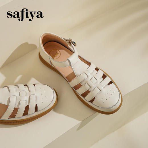 Safiya/索菲娅2025夏季镂空编织懒人外穿凉鞋SFD2115189 商品图7