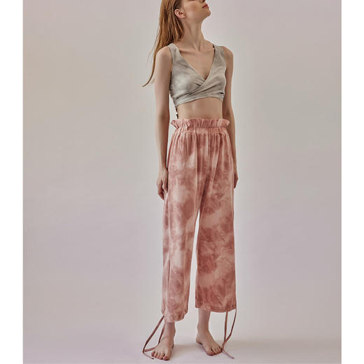 跃牌【洛水之神系列】夏季新品印花清新瑜伽背心轻薄绑带前后两穿透气运动无袖背心女LN37 商品图2