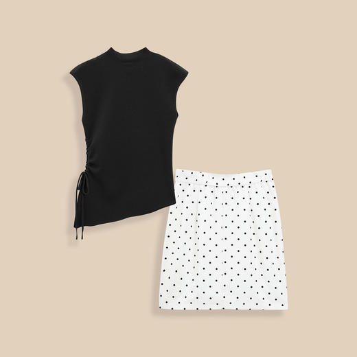 IEF/爱依服2025时尚套装夏季 法式名媛千金风百搭显瘦上下套裙N42464- 商品图1