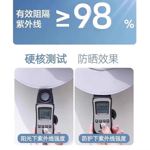 防晒面罩全脸防紫外线遮阳女冰丝黑胶帽子一体护颈脸基尼骑行口罩 商品图3