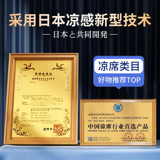 日用百货- 夏季天三明治床笠冰丝凉席a类可机洗冰藤席空调软席子 商品图1