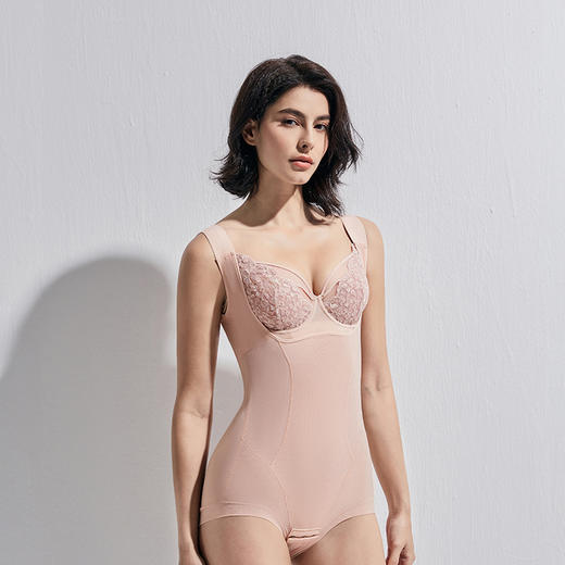 CB | 轻塑肤色无袖连体衣 商品图1