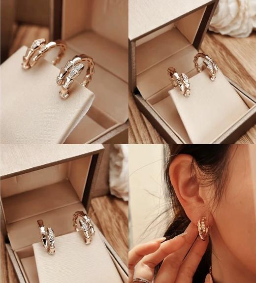 年后发！2025蛇年戴灵蛇❗️刘亦菲、赵露思明星同款【宝格丽同款灵蛇系列首饰合集】项链/耳钉/戒指都有🔥寓意从年头“赚”到“尾”👍满钻/半钻/头尾钻，细节精致 ✅手镶一级钻， 贵气十足！ 商品图1