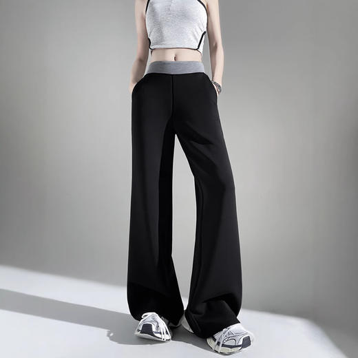 春夏铜氨莫代尔空气层休闲直筒裤 垂顺免熨烫挺阔有型显瘦休闲裤 商品图1