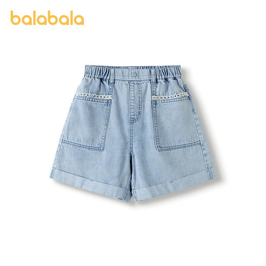 巴拉巴拉童装儿童裤子女童牛仔短裤2025夏款纯棉甜美 商品图4