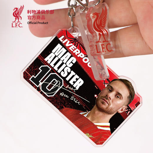 【官方正版】利物浦俱乐部 | 球员亚克力钥匙扣足球挂坠球迷索博范戴克 商品图3