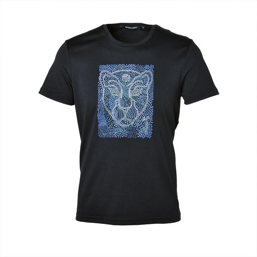 Marco Azzali 豹头胶印短袖T恤 TY58203A2 商品图0