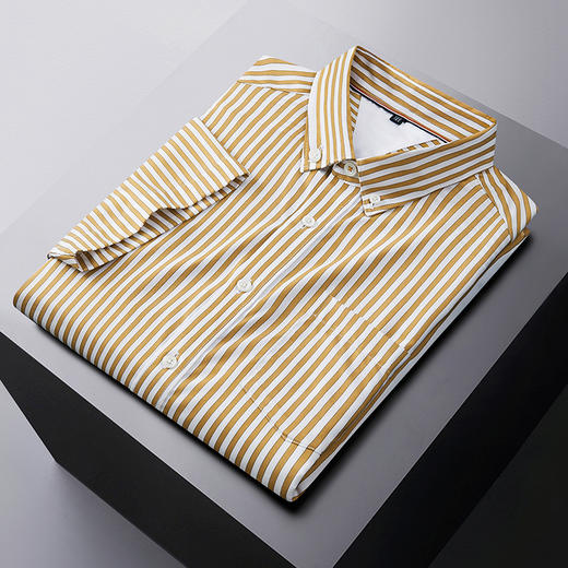 【100%棉】【DM】大依优型大码短袖衬衫加肥加大棉质半袖衬衣男夏季薄款胖子休闲宽松上衣 商品图5