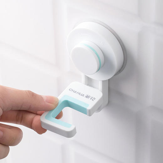 茶花卡乐免打孔吸壁拖把架 商品图5