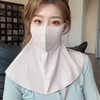 护脖颈一体式防晒面罩口罩遮脖子防紫外线女高颜值脸基尼冰丝全脸 商品缩略图2