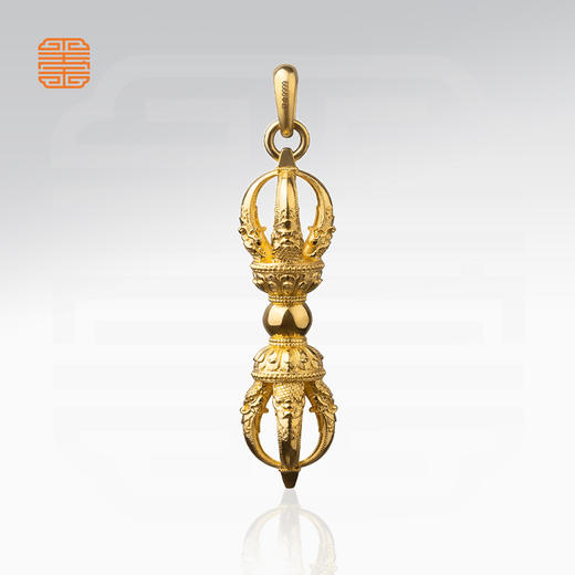 玺匠金铺《足金古法永乐款金刚杵》足金9999黄金吊坠 吉祥饰品挂件 商品图2