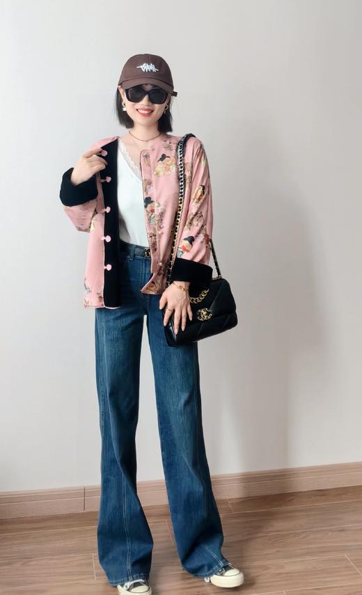 大唐芙蓉两面穿丝绒提花国风外套 商品图7