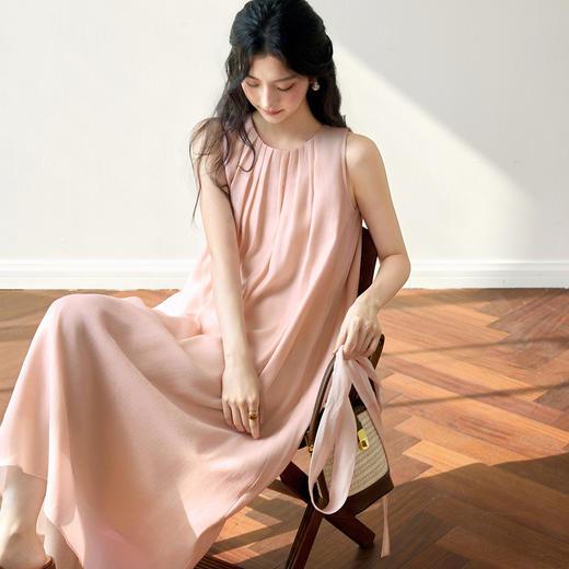 【严选】诗凡黎莱赛尔山本风挂脖丁达尔裙25夏新多巴胺独特漂亮连衣裙7G4390021 商品图2