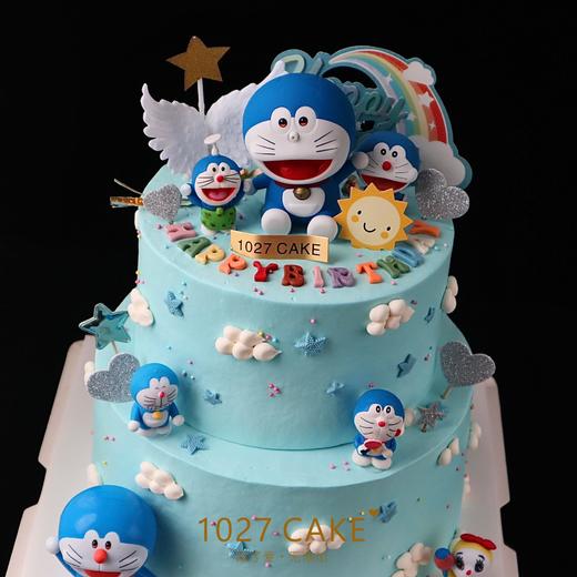 1027CAKE| 蓝色系 哆啦A梦主题 双层 商品图2