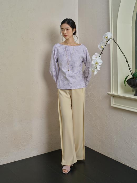 中式提花一字领上衣FCF1TOP055 商品图13