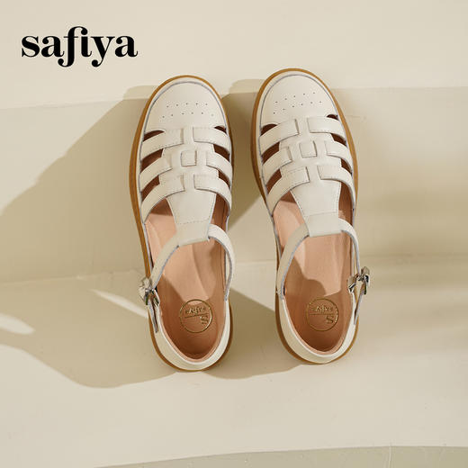 Safiya/索菲娅2025夏季镂空编织懒人外穿凉鞋SFD2115189 商品图6