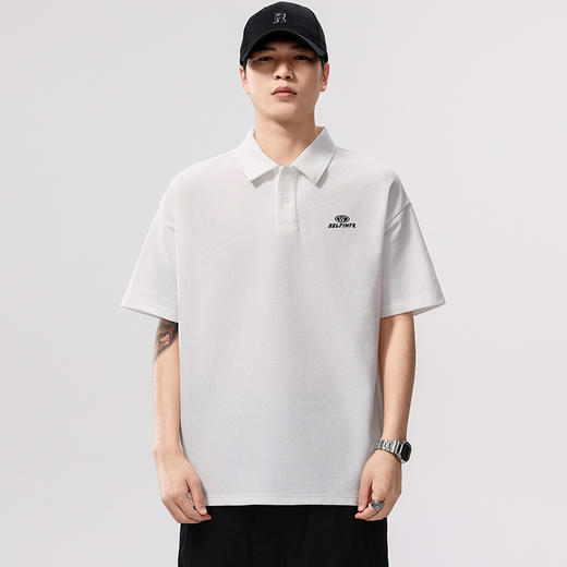 【DQ】大依优型大码男装短袖polo衫休闲潮牌宽松加大码百搭翻领半袖夏季新品上衣男士 商品图3