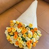 爆款【好看又实用！是花束也是毯子】铃兰玫瑰花束毯子手工毛线diy钩织材料包编织牛奶棉毛毯自制礼物。ry 商品缩略图8