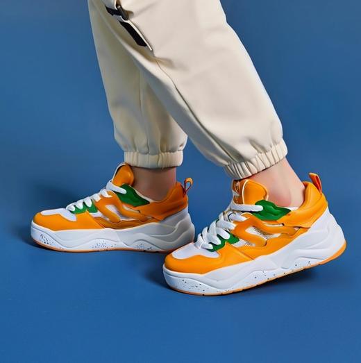 安踏面包鞋潮流撞色低帮板鞋男款透气2025夏小白鞋男鞋112528029 商品图0