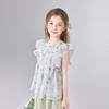笛莎Deesha 童装女童衬衫2025夏新款女童夏日氛围感花版雪纺衬衫 商品缩略图1