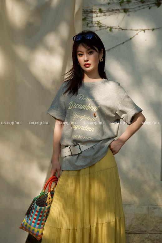 【门店同款】ENJOY夏季都市漫游贝壳字母T恤 162253001 商品图7