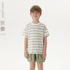 马克珍妮男童复古条纹短袖T恤 儿童纯棉上衣2025年夏装新款550628 商品缩略图0