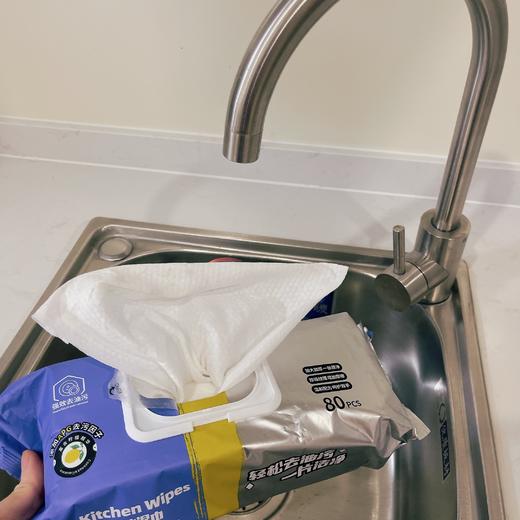 19.9到手5大包！咘咘狗巨型厨房湿巾 80抽/包 【家清品牌福利专场】 商品图2