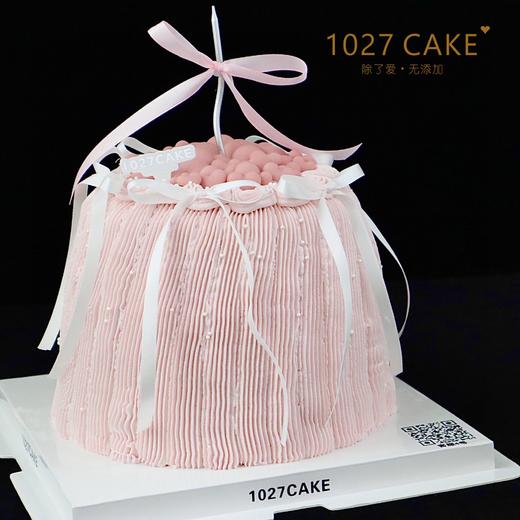 1027CAKE |    爱心丝带蛋糕（图为6寸加高） 商品图1