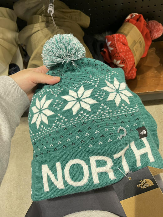 The Northface 北面毛线帽+围巾🧣套装 绿色一套，红色2套 商品图0