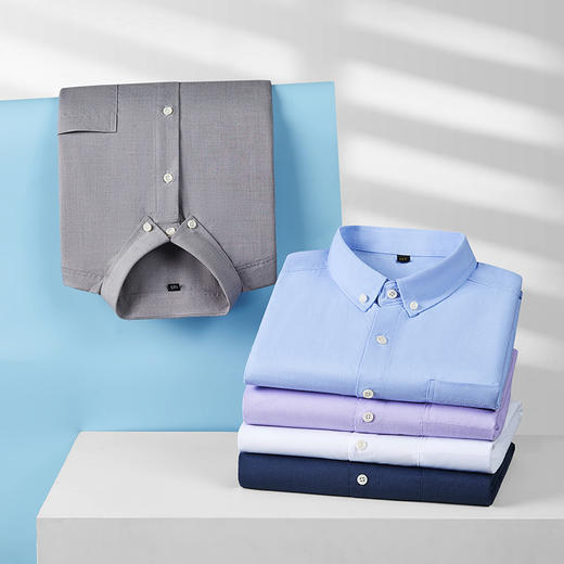 【超大码】【DM】大依优型大码短袖衬衫加肥加大半袖衬衣男夏季薄款胖子休闲宽松上衣300斤 商品图8