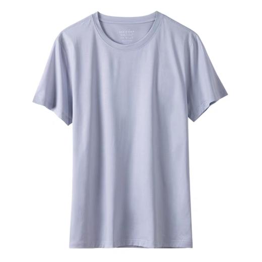 SCHIESSER德国舒雅高端铂雅男士100%埃及100S丝光棉圆领短袖95/24844M 商品图6