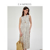 C+IMPRESS/西嘉醋酸亚麻 松弛感老钱风无袖连衣裙女条纹廓形a字裙LYQ2502008
 商品缩略图0