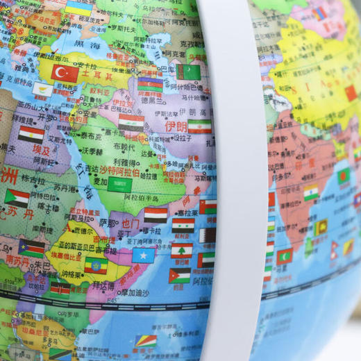 FunGlobe  朋宸地球仪  AR 金属底座触控夜灯地球仪  F国旗款 商品图3