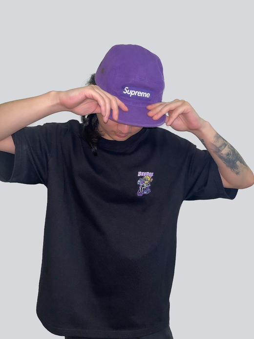 【地下怪兽】 | beebee刺绣版队服 重磅纯棉T恤 黑色灰色 男女同款 商品图2