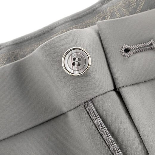 【犀牛褶/含桑蚕丝/四面弹】柒牌休闲裤男春夏新款商务简约直筒裤128H71540 商品图3