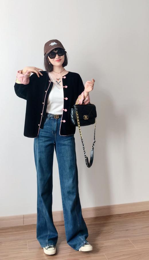 大唐芙蓉两面穿丝绒提花国风外套 商品图4