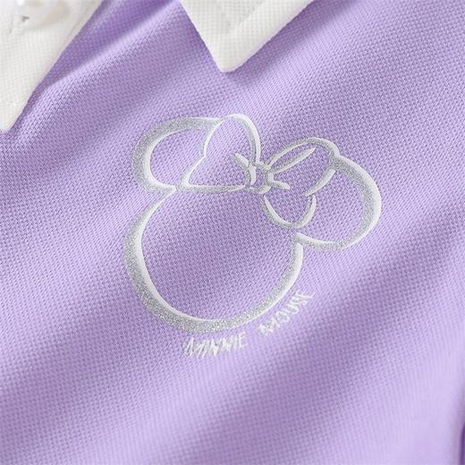 迪士尼【学院风凉感套装】2025夏季新款女童冰感透气短袖短裤两件套ZD2ET045 商品图8