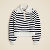 好折！Jcrew 罗纹棉质条纹纽扣领毛衣 商品缩略图3