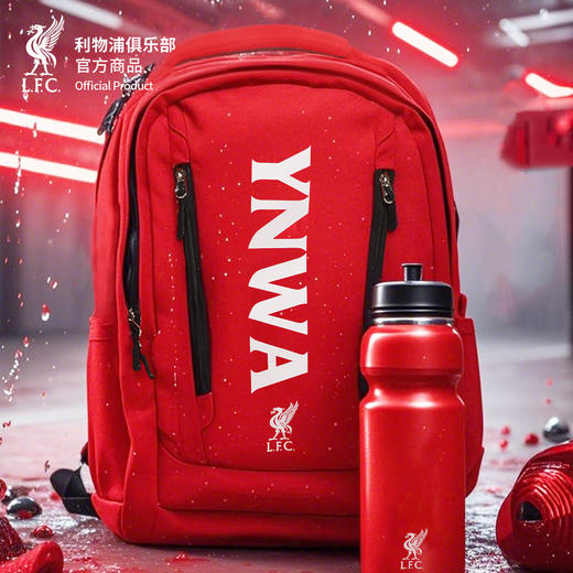 【官方正版】利物浦俱乐部 | 红色口号双肩包YNWA大容量多结构多储物通勤 商品图2