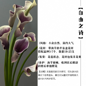 森林花束·自由之诗【海芋马蹄莲花束】