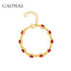 GAONAS  红色经典设计华丽美金色手链 11327SR 商品缩略图0