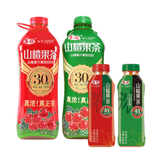 华旗山楂果茶果肉饮料400ml-1.28L 商品图4