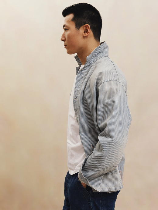 Fortela 铁道纹工装夹克 商品图2